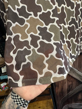 Load image into Gallery viewer, Camo Brown Mock Mesh Neck Long Sleeve
