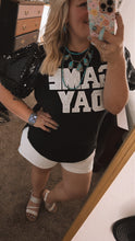 Load image into Gallery viewer, Game Day Sequin Bubble sleeves Top
