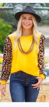 Load image into Gallery viewer, Leopard and Yellow Long Sleeve
