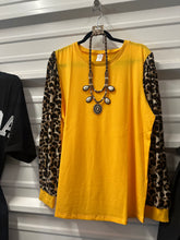 Load image into Gallery viewer, Leopard and Yellow Long Sleeve
