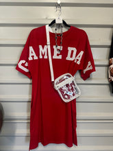Load image into Gallery viewer, Red Gameday T-Shirt Dress
